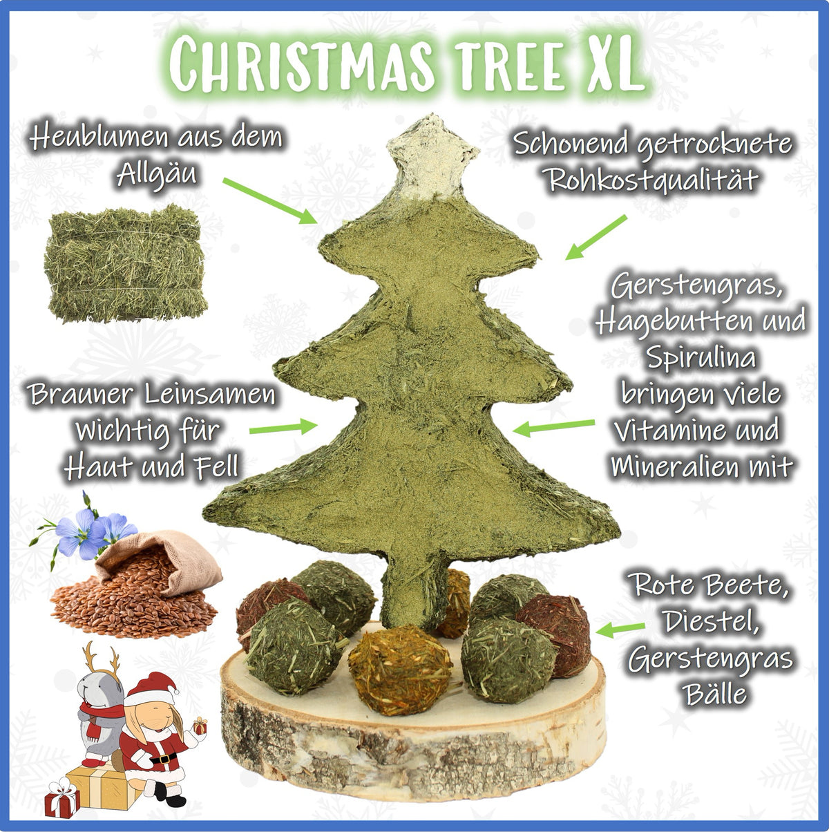 Christmas Hay - Christmas Tree XL - Nagerfarm
