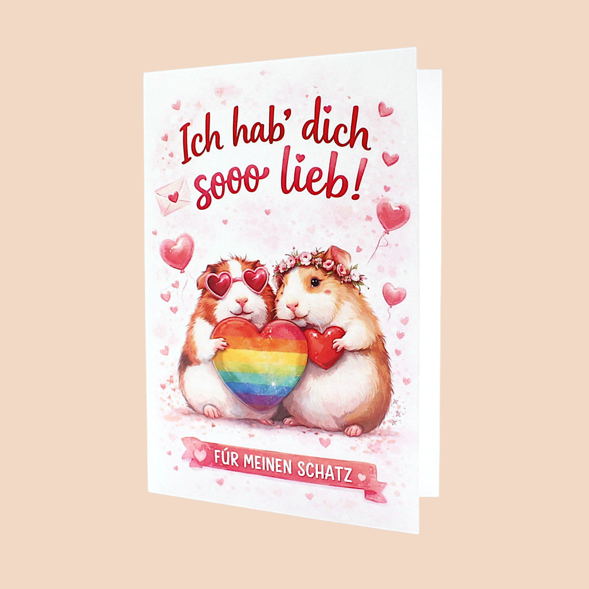💌Grußkarte „Ich hab dich sooo lieb – Mein Schatz“