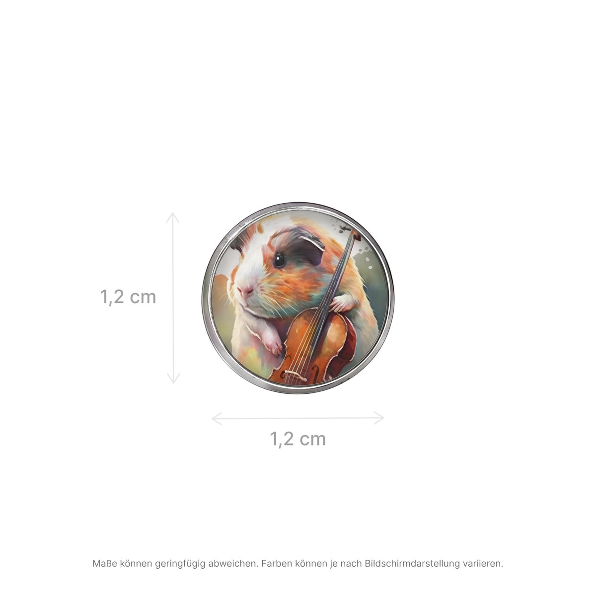 Heartfelt Piece – 🎻 Stud Earrings with Guinea Pig & String Instrument | Luxury Pigs