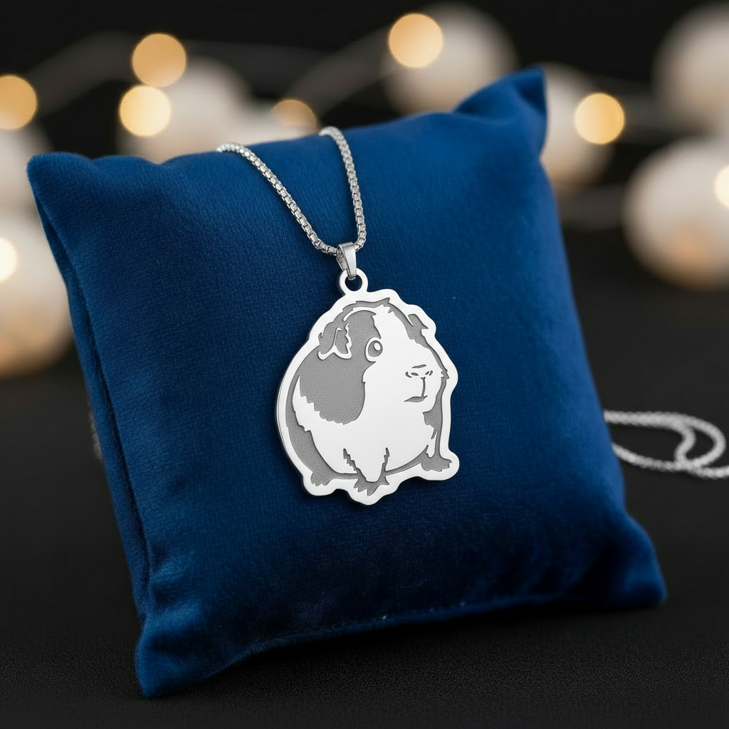 Heartfelt Piece β πΉ Guinea Pig Necklace "Lovely Meeri" π in Gold or Silver | Luxusschweine