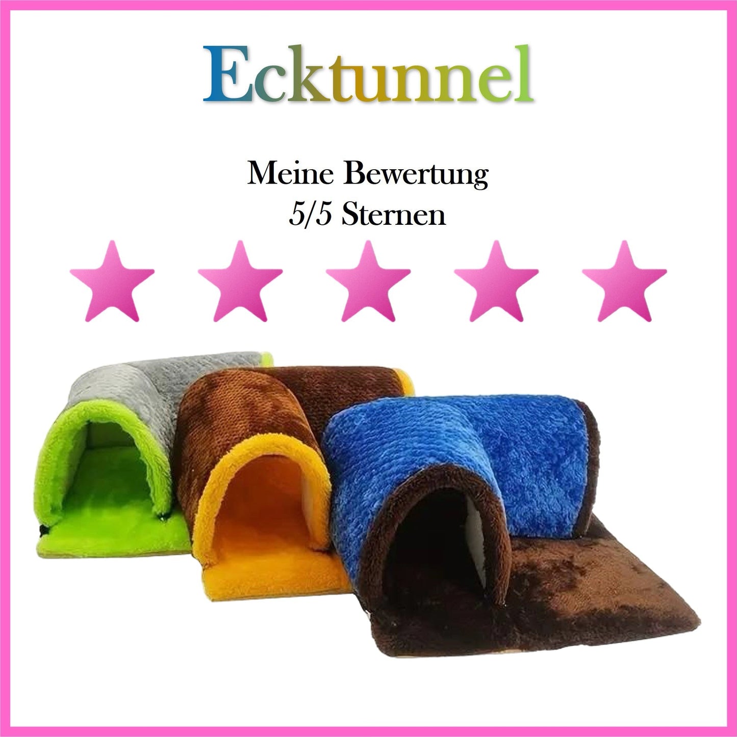 🏰🐹 Corner Tunnel for Guinea Pigs – Cuddly Hideout with Style!