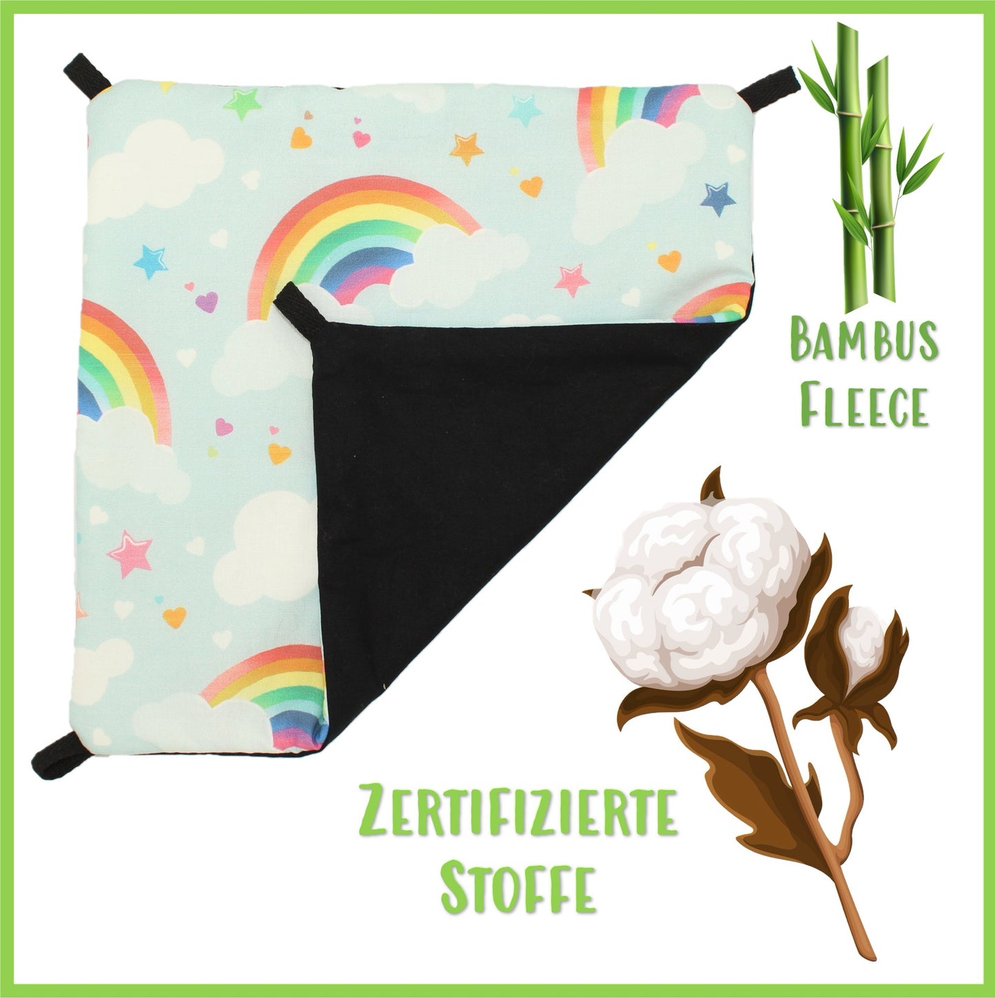 Bio Hängematte - Regenbogen - Nagerfarm