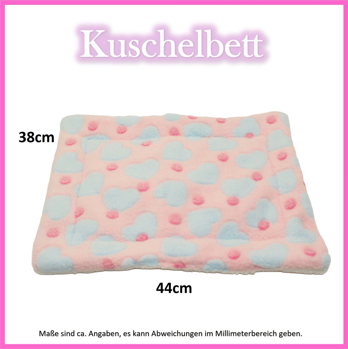 🤍Cuddle Bed - Hearts Pink