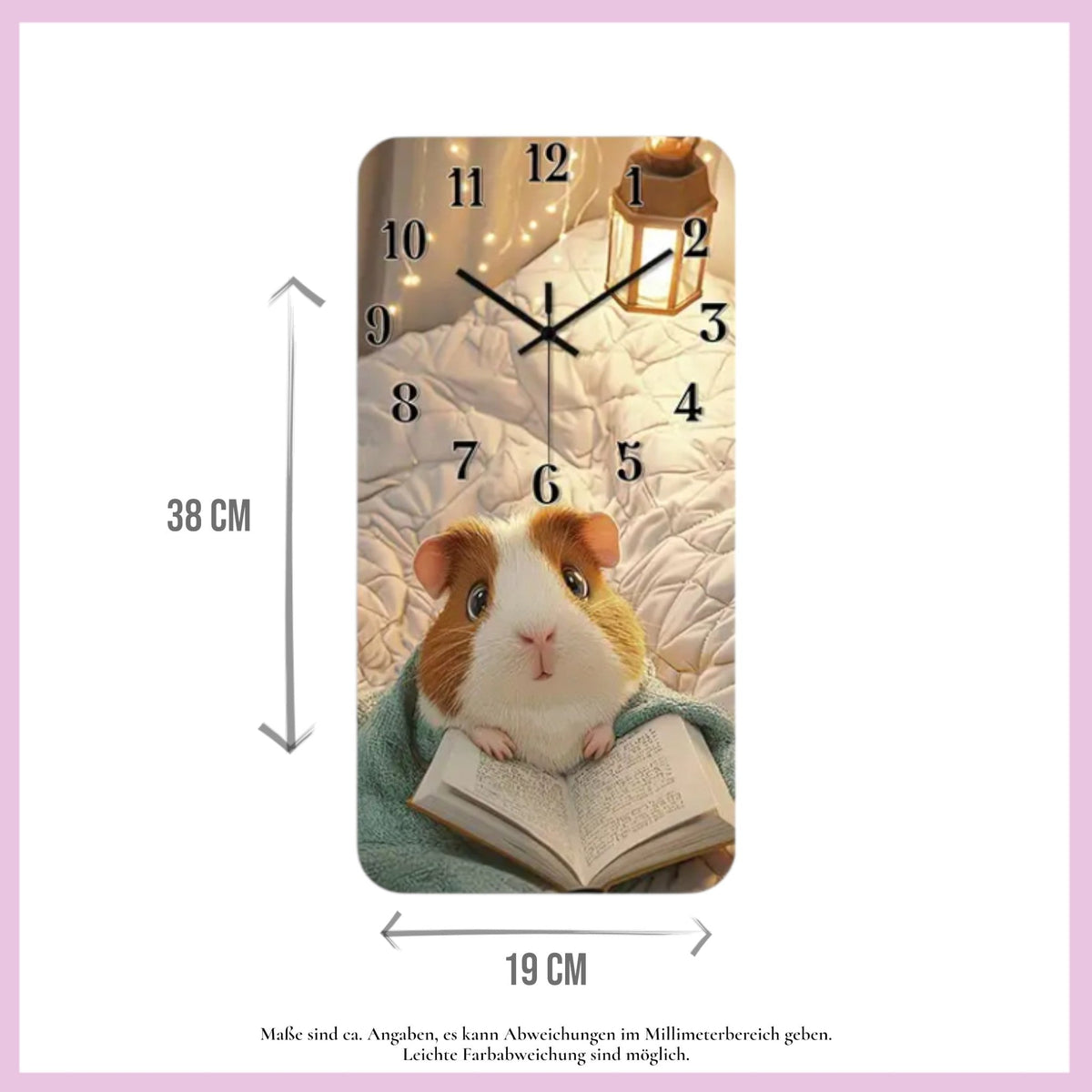🕰️ Wall Clock "Reading Time" – Charming Clock for Your Home