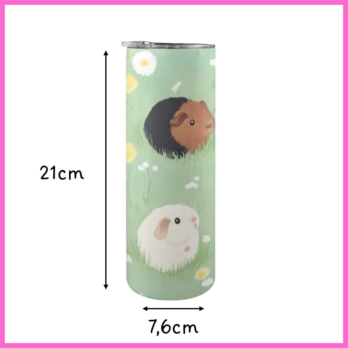 🌼 Trinkflasche „Wiesenzauber mit Meerschweinchen“