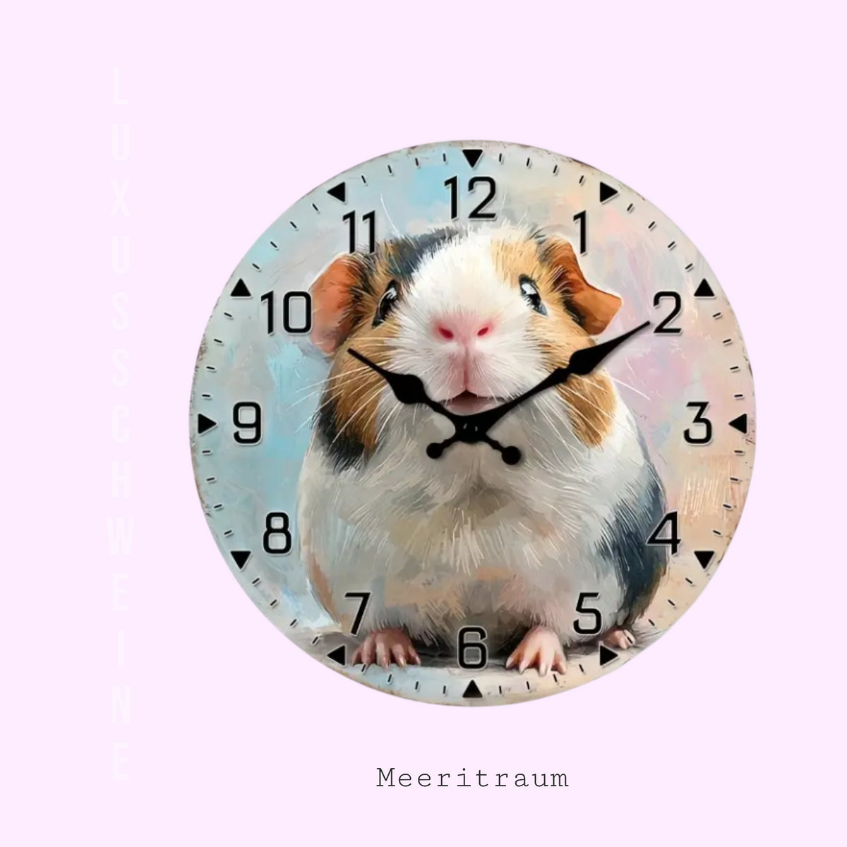 🕰️ Wall Clock "Guinea Pig Love" – Stylish Eye-Catcher for Your Home