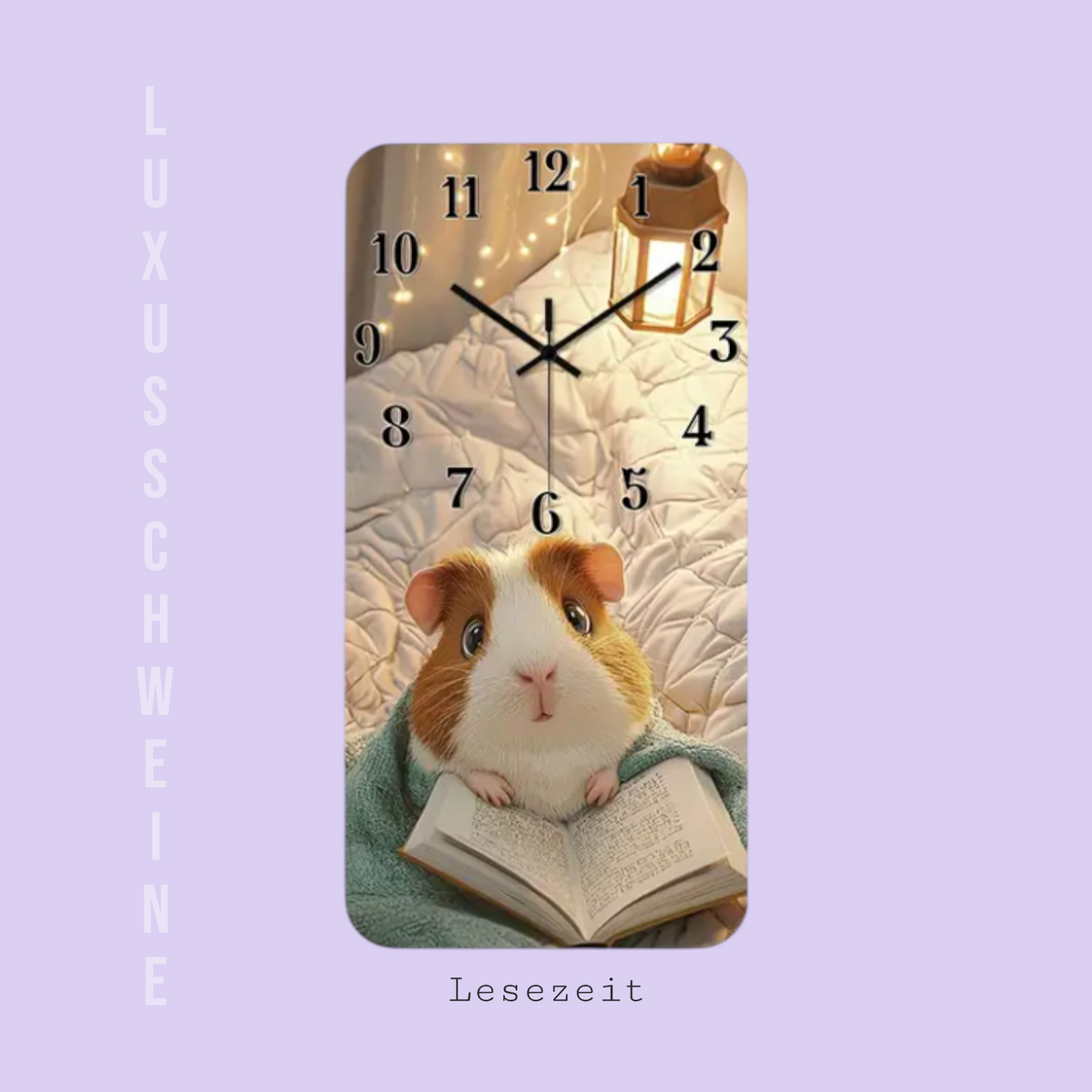 🕰️ Wall Clock "Reading Time" – Charming Clock for Your Home