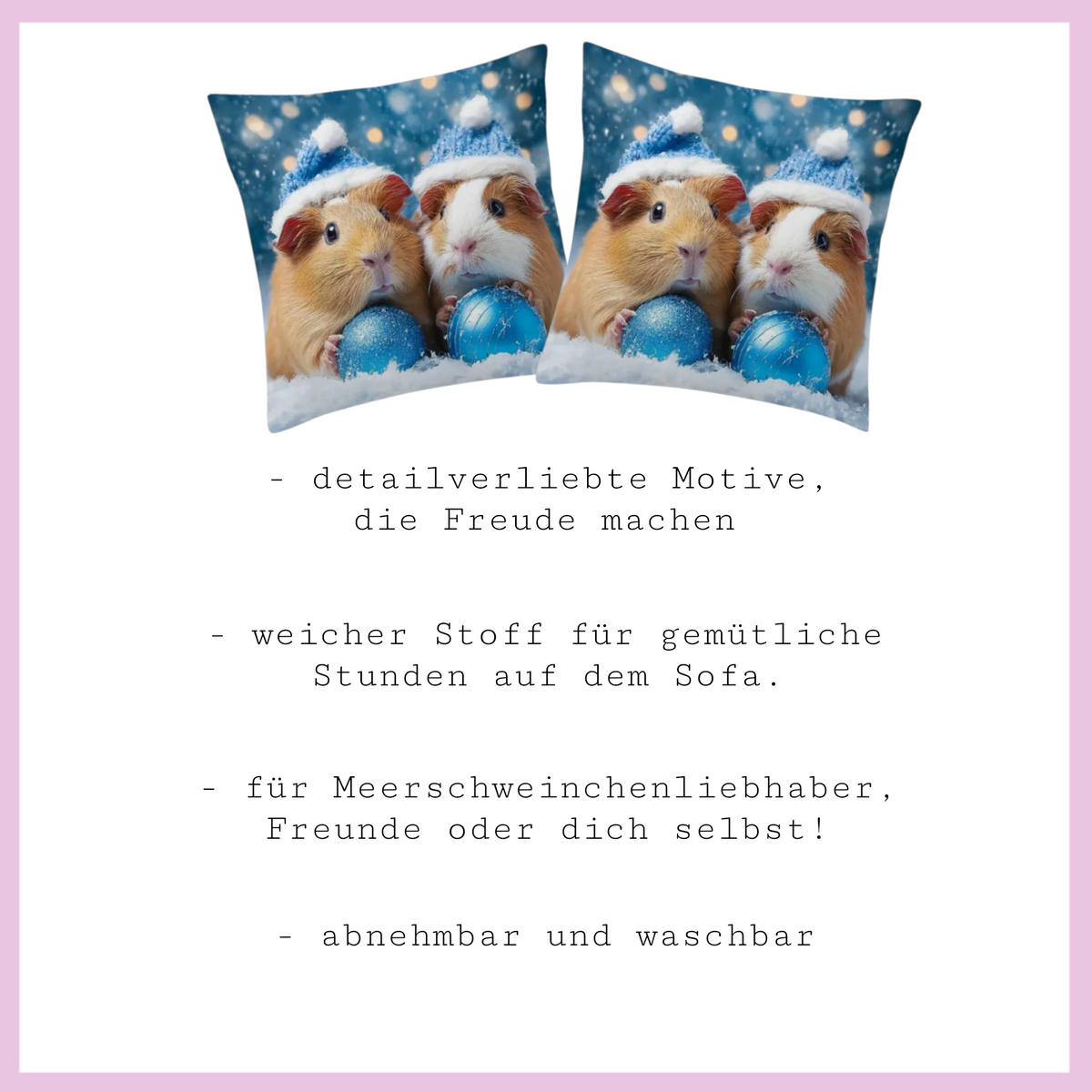 🛋️ Kissen „Winterzauber“ – Kuscheliger Winterzauber für dein Zuhause