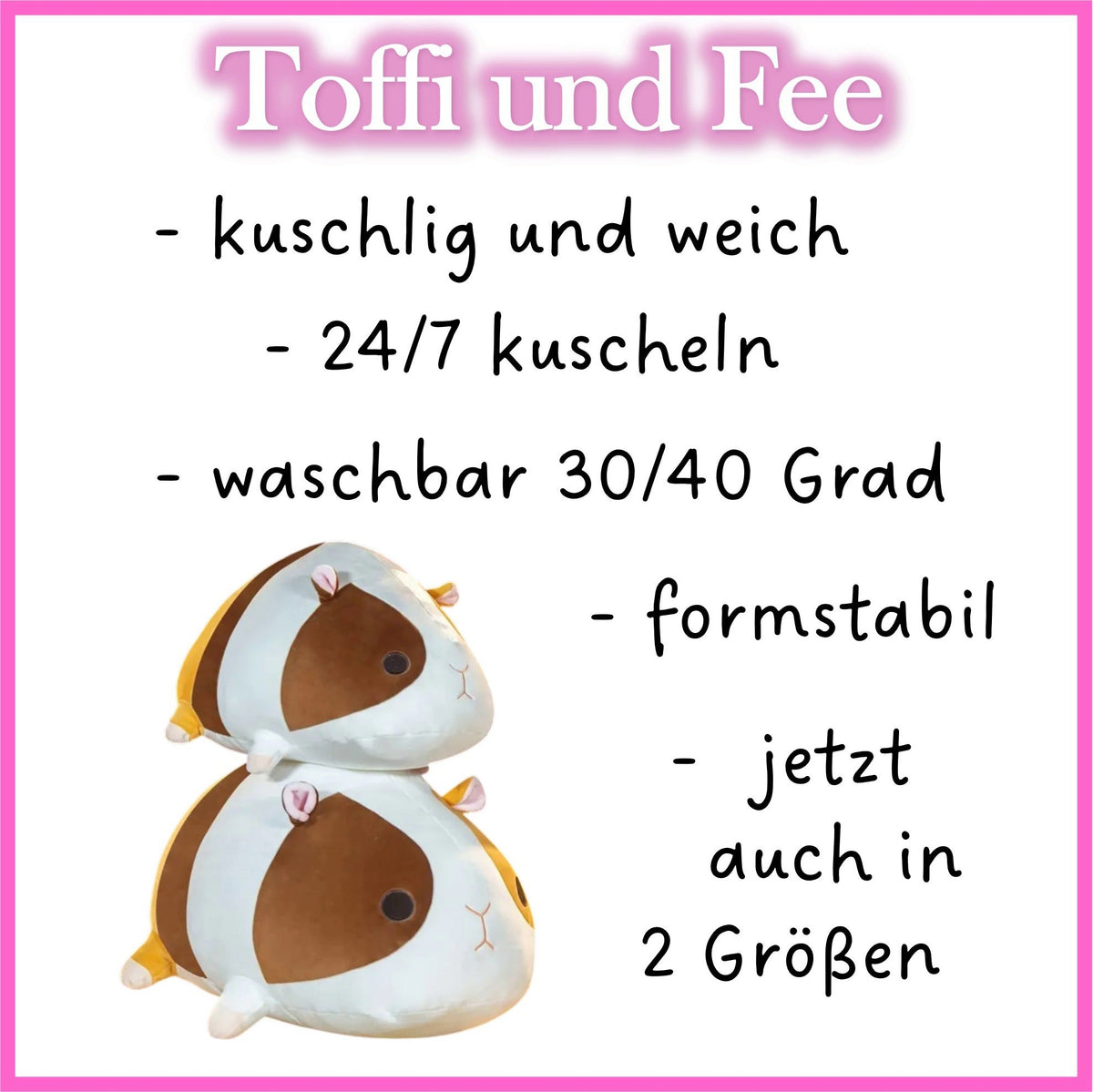 🐹 Toffi & Fee – Zwei super süße Meerschweinchen-Kuscheltiere zum Verlieben