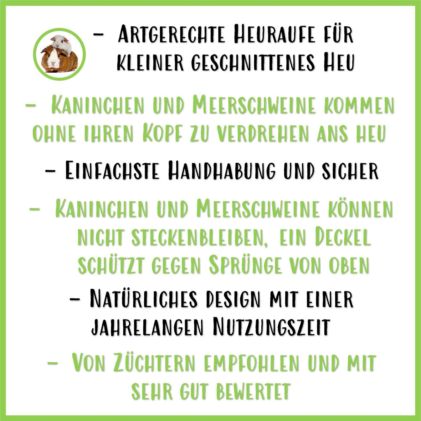 Heuraufe Big Two - Nagerfarm