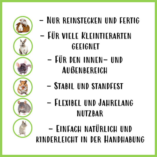 Trinkstation mit H&H Trinkflasche - Nagerfarm