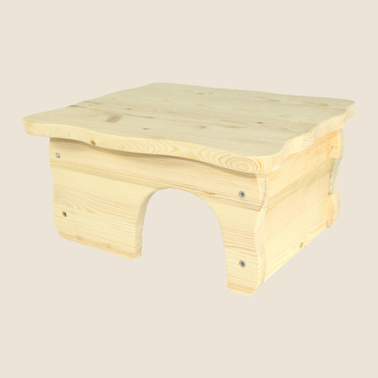 Holz-Farmhaus für Kleintiere als geschützter Rückzugsort