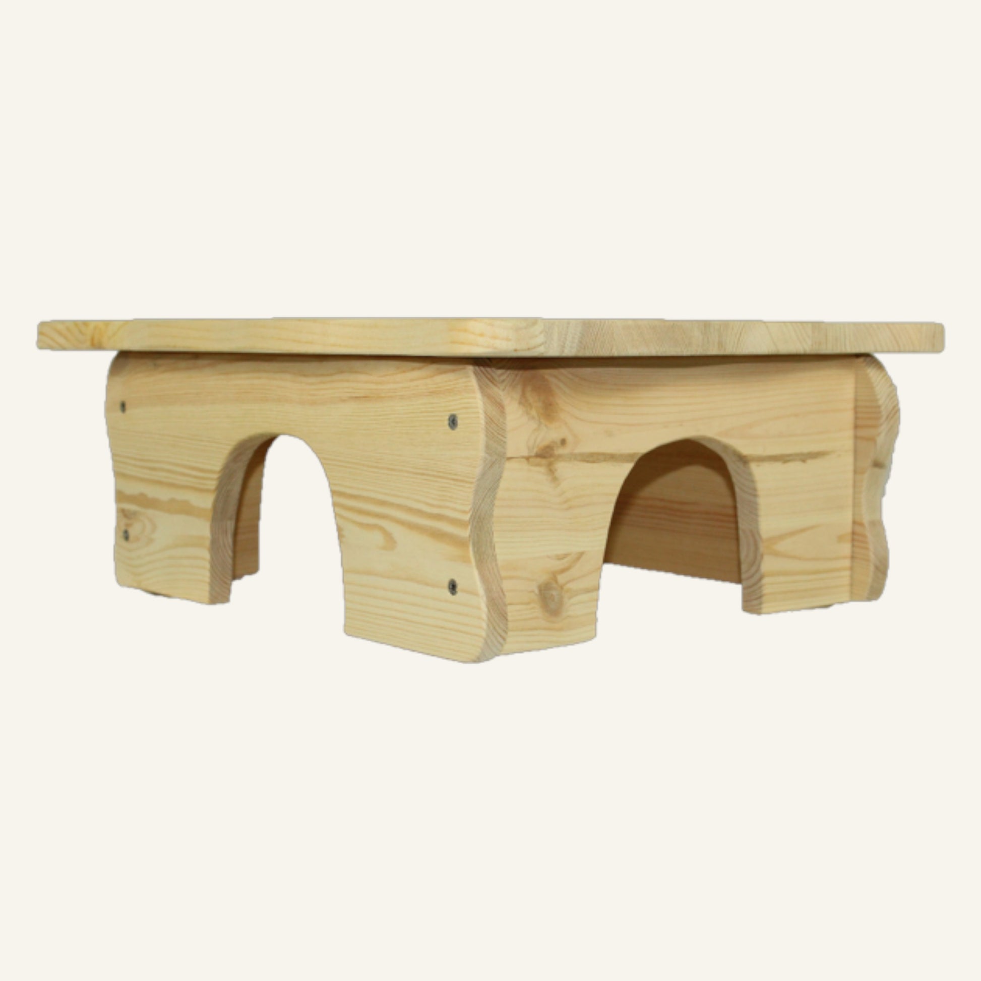 Holz-Farmhaus für Kleintiere als geschützter Rückzugsort