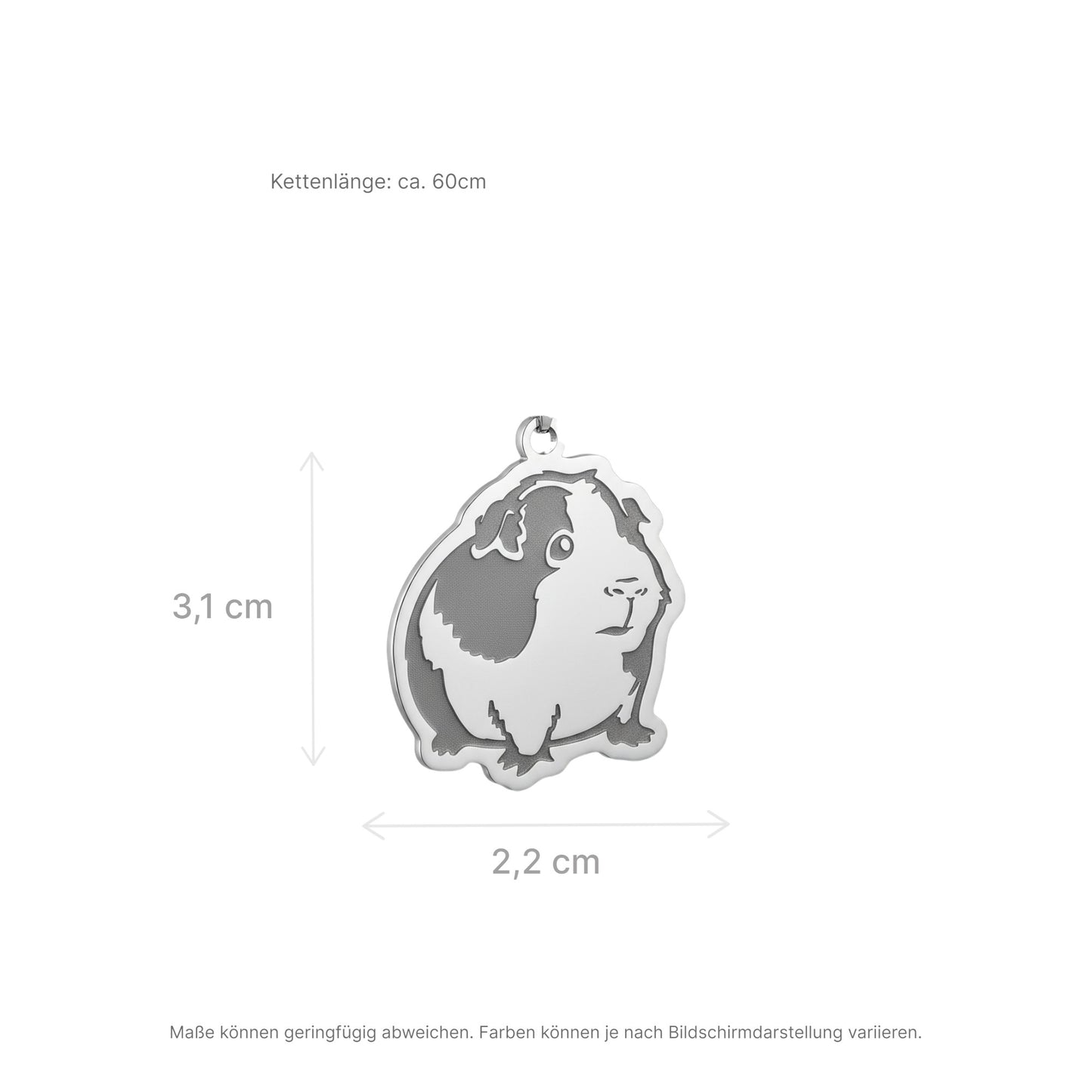 Heartfelt Piece – 🐹 Guinea Pig Necklace "Lovely Meeri" 💛 in Gold or Silver | Luxusschweine