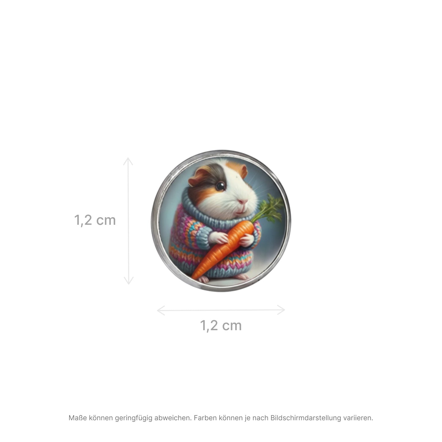 Herzensstück – 🥕Ohrstecker mit Meerschweinchen & Karotte | Luxusschweine