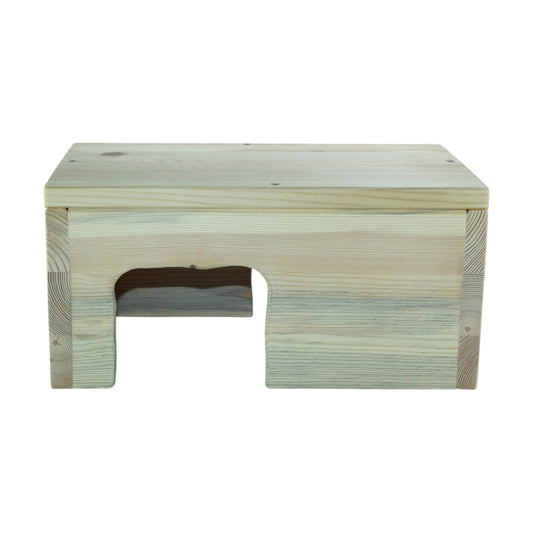 Holz-Farmhaus für Kleintiere als geschützter Rückzugsort