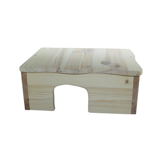 Holz-Farmhaus für Kleintiere als geschützter Rückzugsort