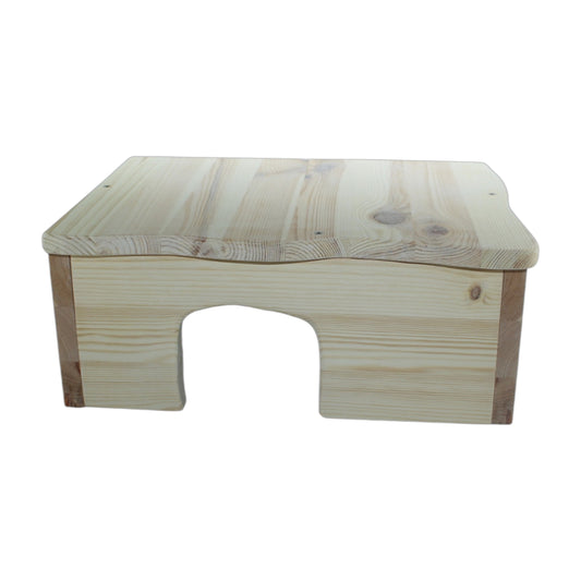 Holz-Farmhaus für Kleintiere als geschützter Rückzugsort