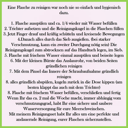 Reinigungsset für Trinkflaschen - Nagerfarm