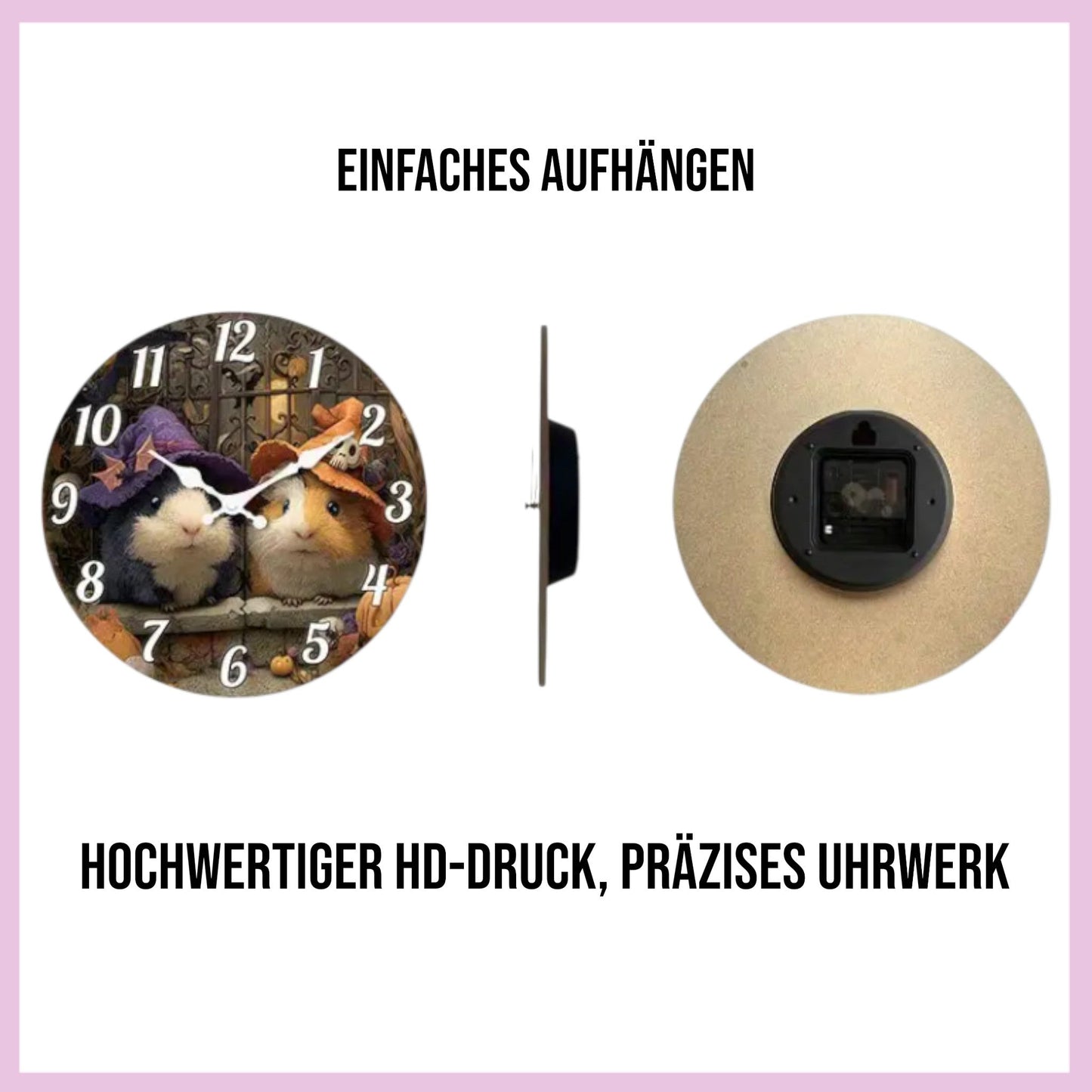 🕰️ Wall Clock "Halloween" - Time for Spooks & Autumn Magic