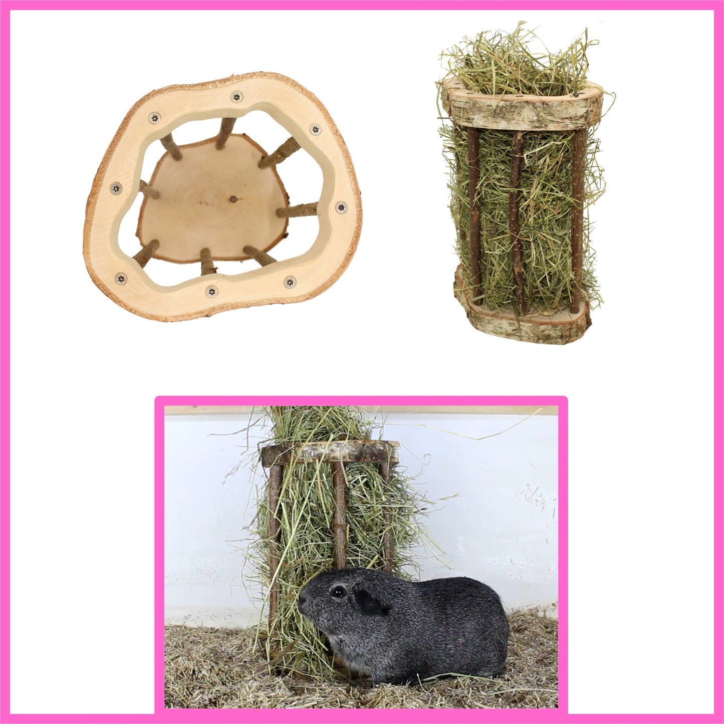 🌿🐹 Hay Rack "Easy Two" – Sustainable, well-designed & handcrafted for your guinea pigs!