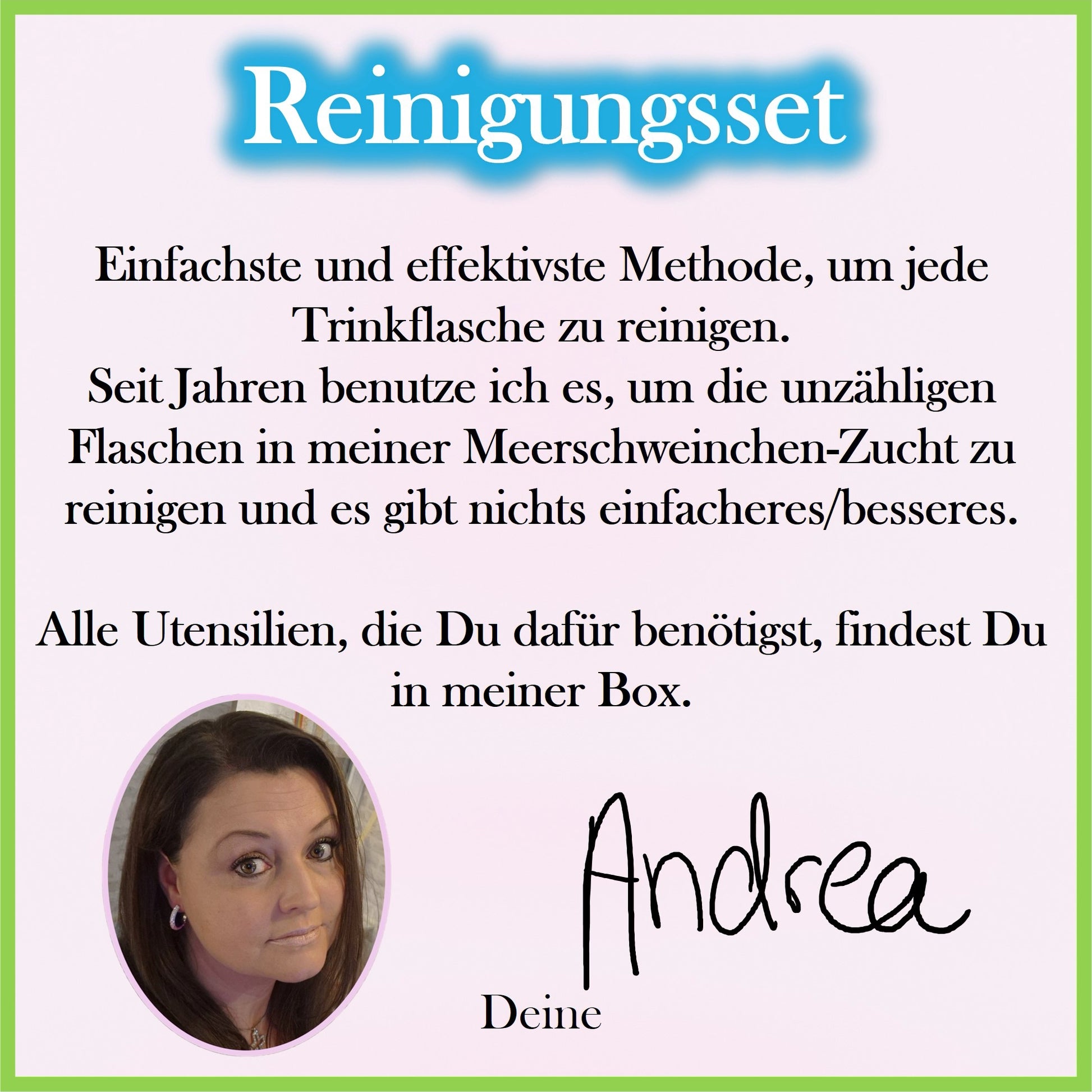 Reinigungsset für Trinkflaschen - Nagerfarm