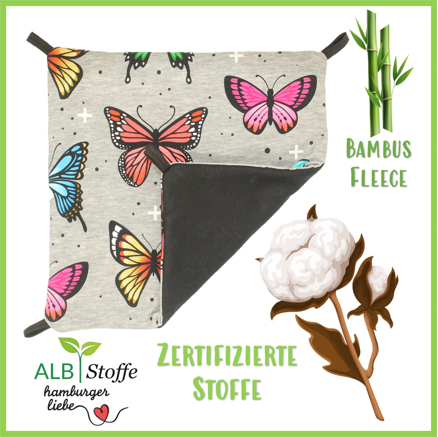 Bio Hängematte - Wanderlust Butterfly - Nagerfarm