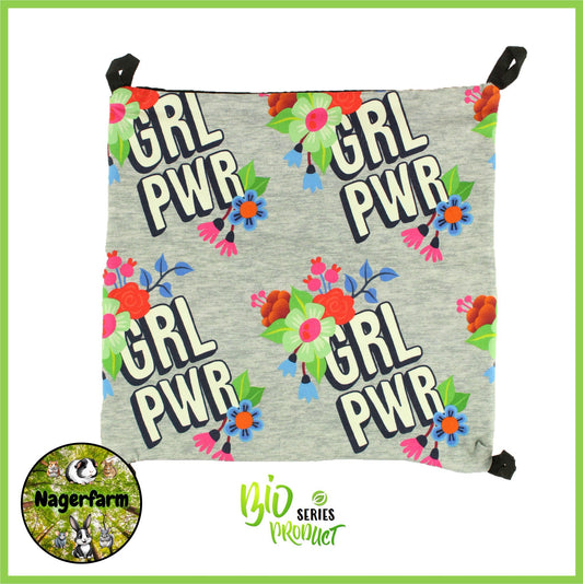 Bio Hängematte - Girl Power - Grau - Nagerfarm