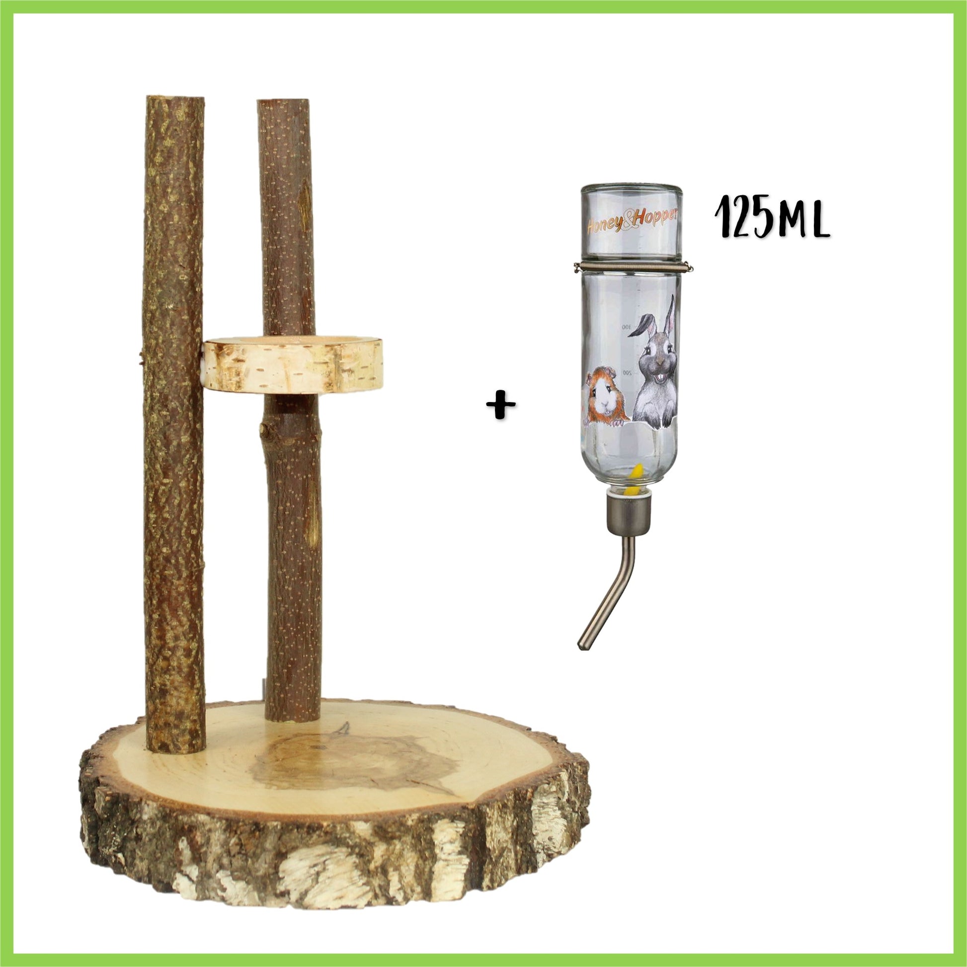 Trinkstation mit H&H Trinkflasche - Nagerfarm