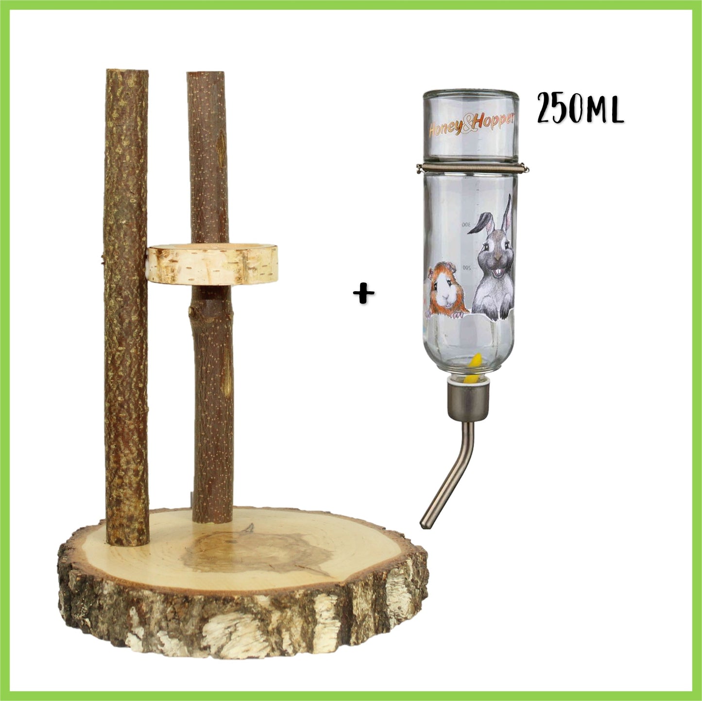 Trinkstation mit H&H Trinkflasche - Nagerfarm