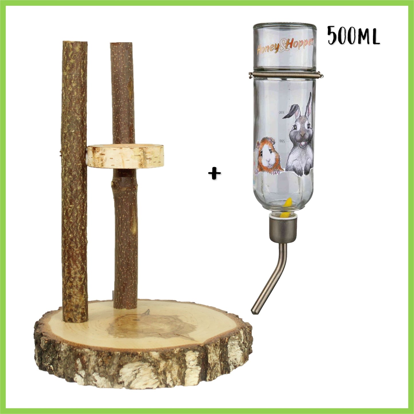 Trinkstation mit H&H Trinkflasche - Nagerfarm