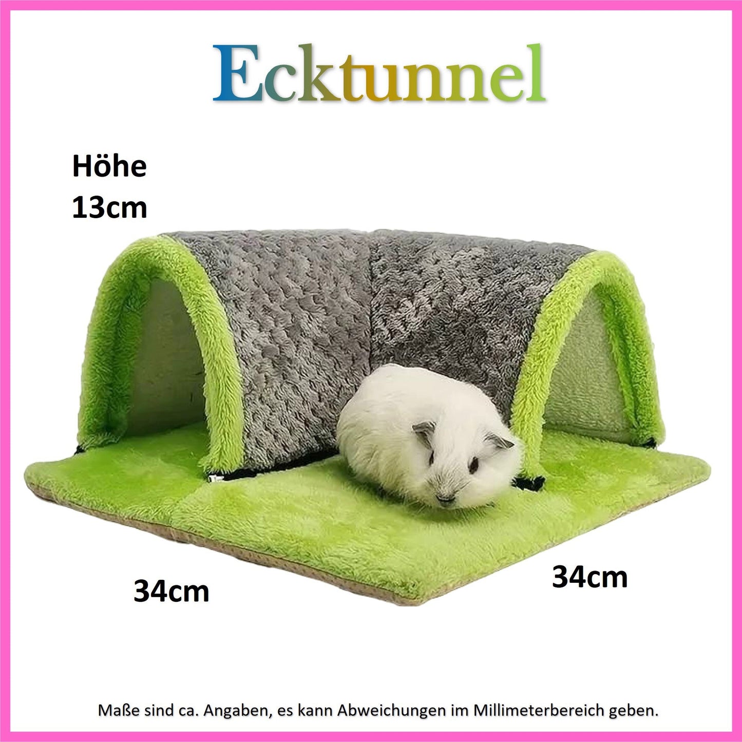🏰🐹 Corner Tunnel for Guinea Pigs – Cuddly Hideout with Style!