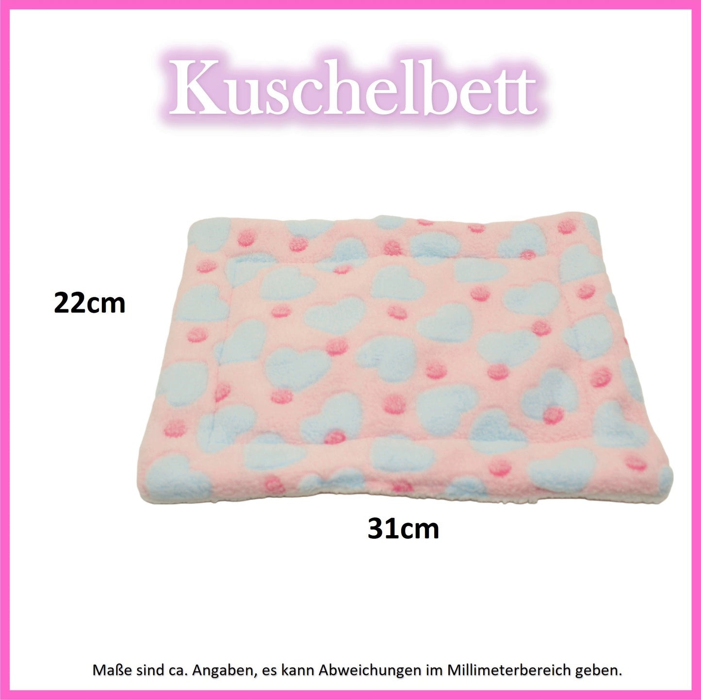 🤍Cuddle Bed - Hearts Pink