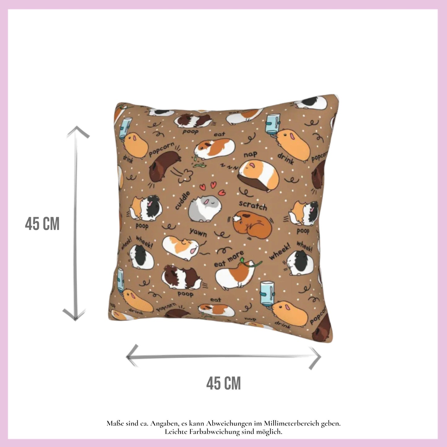 🛋️ Cushion "Meeri Poop Brown" – The humorous eye-catcher for your home