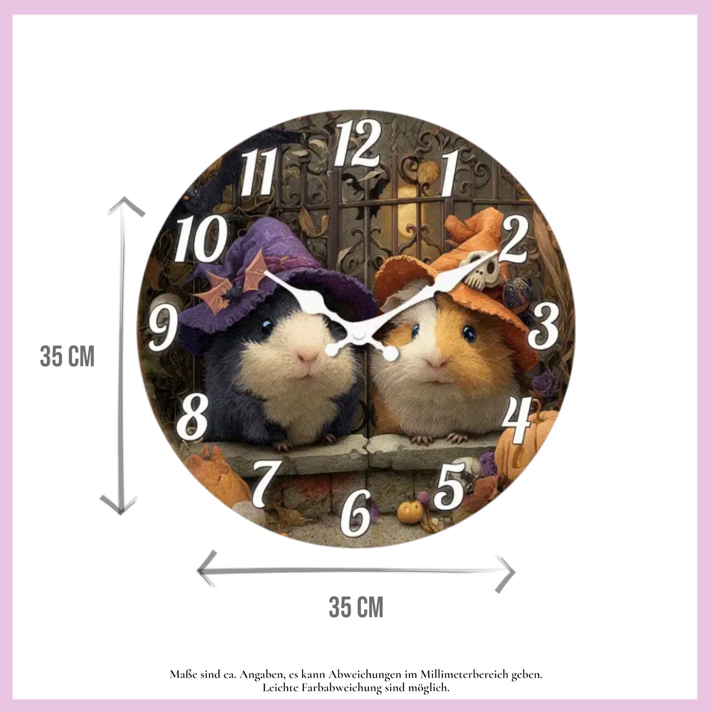 🕰️ Wall Clock "Halloween" - Time for Spooks & Autumn Magic