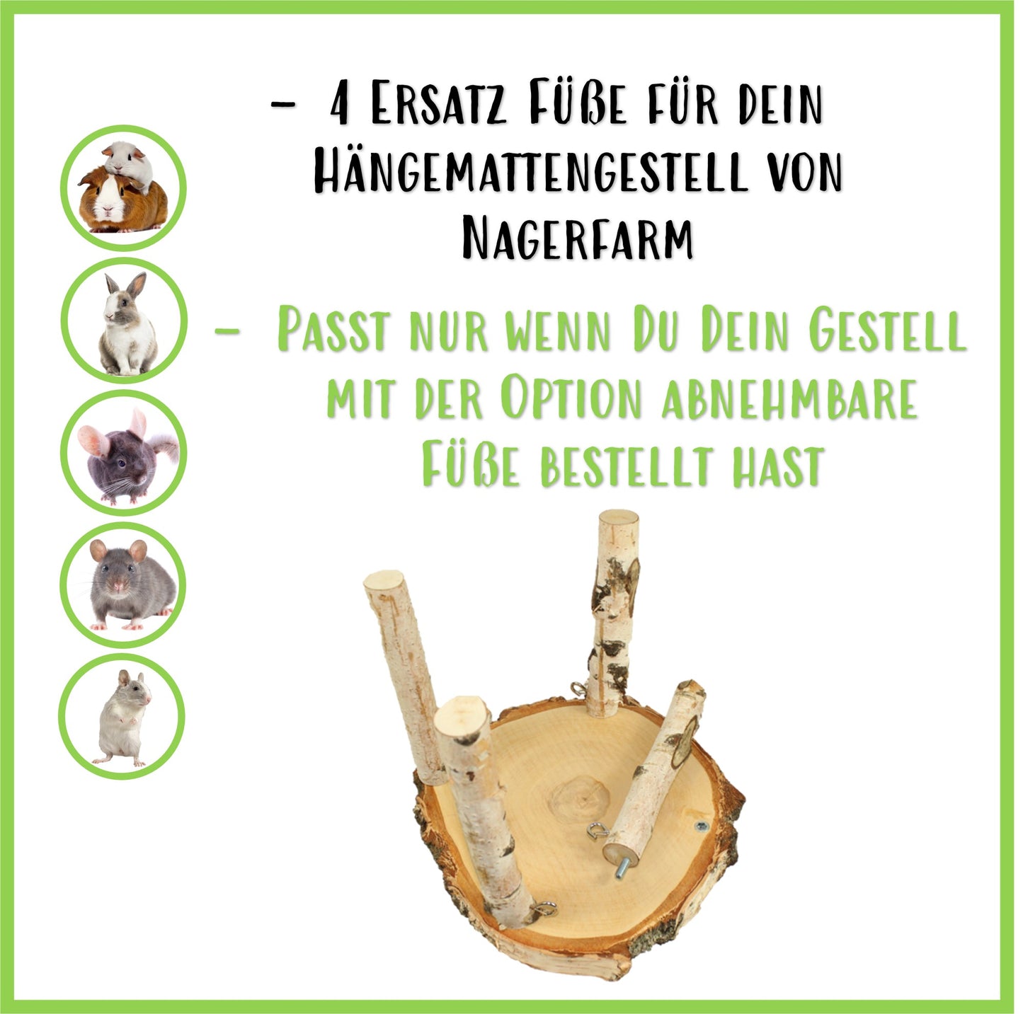 Birki - Ersatz Füße - Nagerfarm