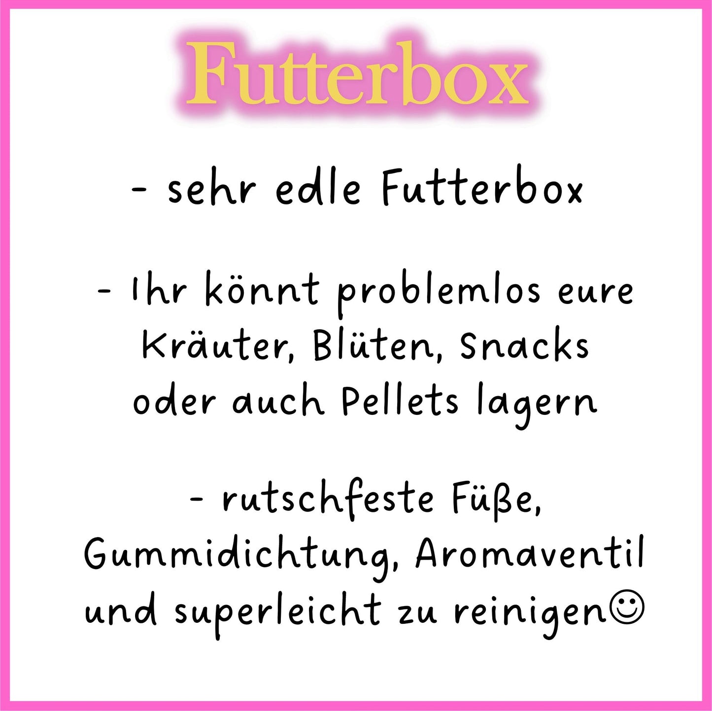 🐹🌟 Food Box – A Touch of Luxury for Your Food Storage!