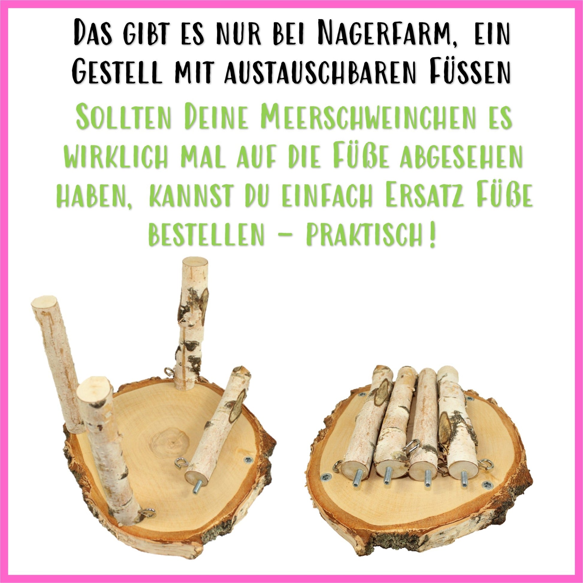 hängematte mit gestell für meerschweinchen Hängemattengestell für Meerschweinchen – Handgemacht aus Holz – Nagerfarm